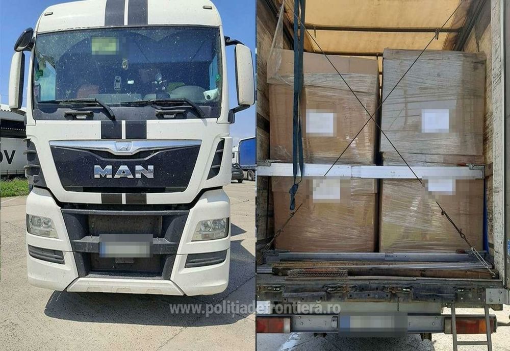 Giurgiu. 11 tone deșeuri din plastic din Grecia, descoperite într-un ansamblu rutier care venea din Grecia