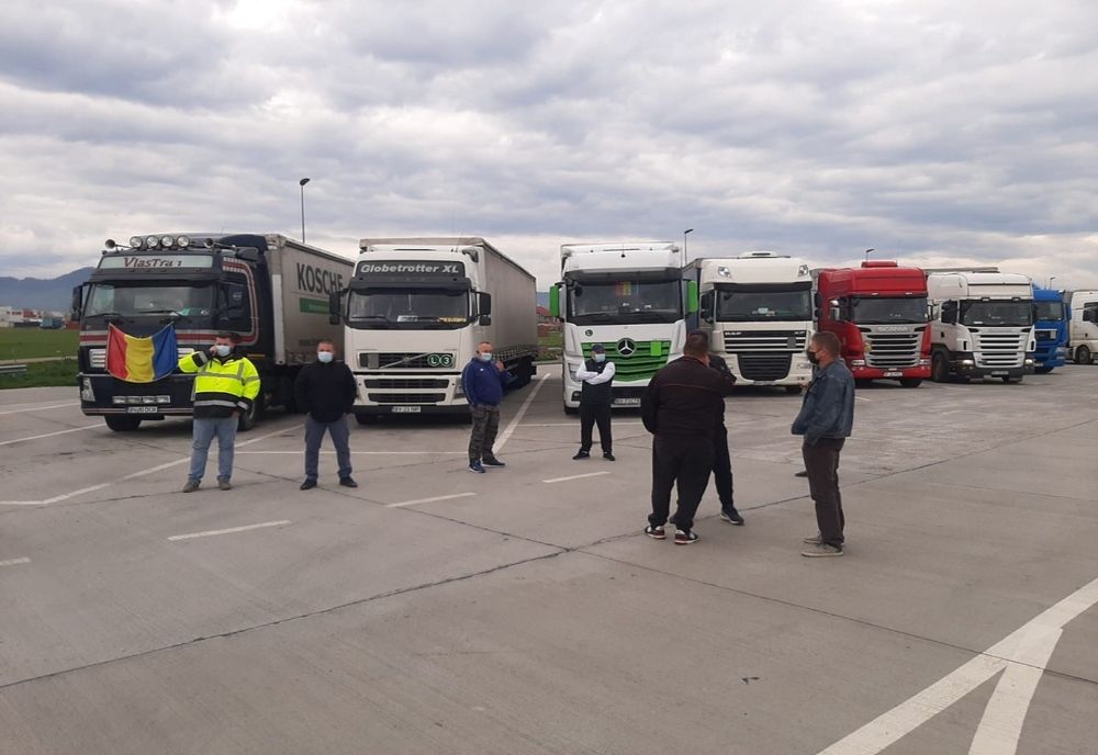 Protest al transportatorilor de marfă. Trafic ÎNGREUNAT în toată țara