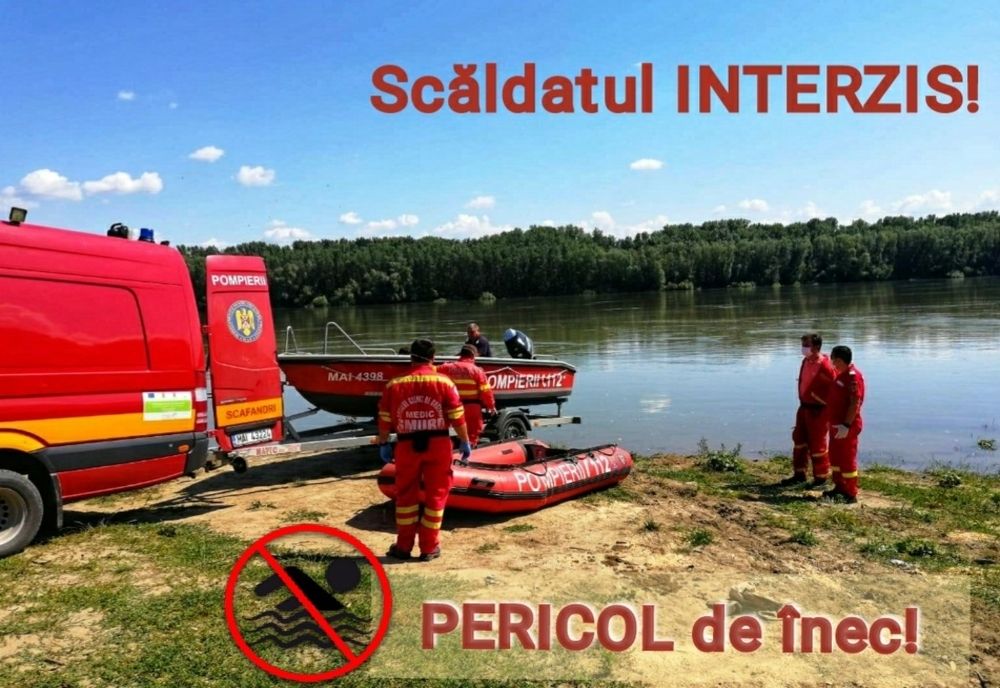 ISU Giurgiu avertizează asupra pericolului reprezentat de scăldatul în locuri neamenajate