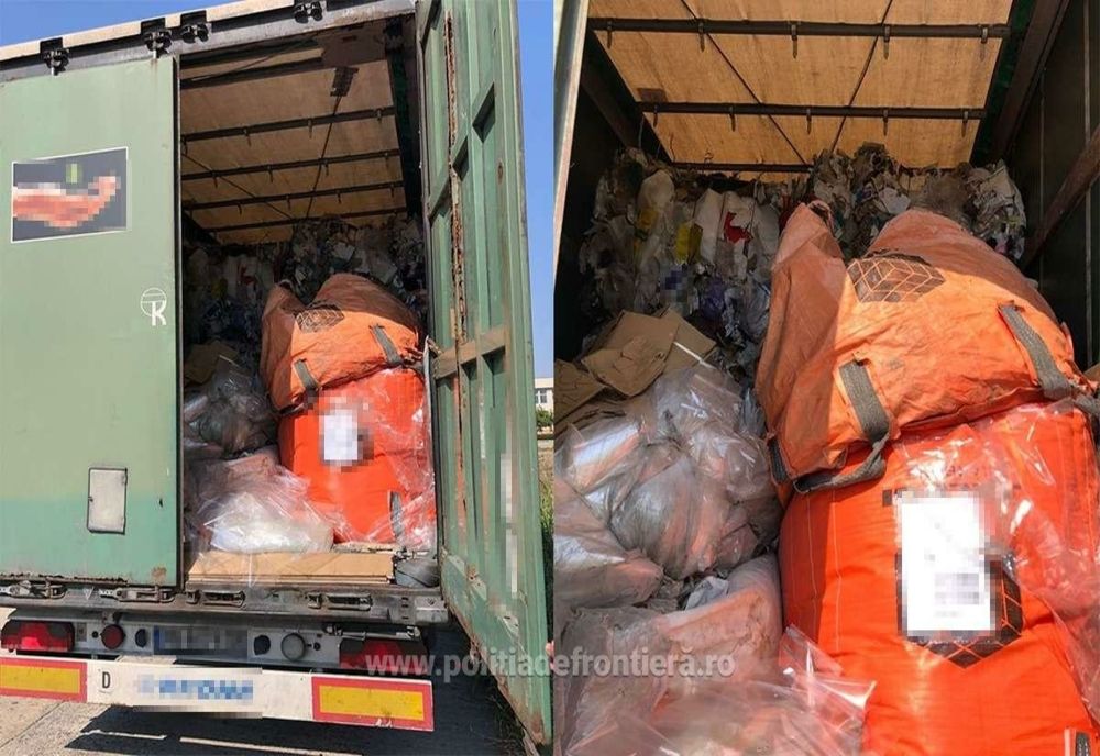 Peste 18 tone de deșeuri din diferite materiale, oprite la PTF Giurgiu