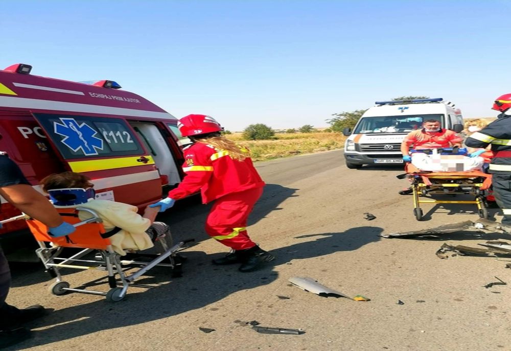 Acum. Accident rutier la ieșirea din localitatea Bălănoaia, spre Cetatea. Pompierii intervin la fața locului