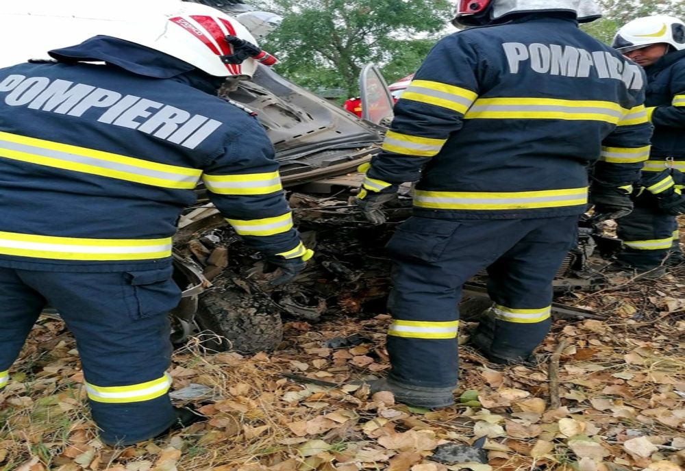 Giurgiu. Accident rutier pe DJ 504. Șoferul unui autoturism a decedat 
