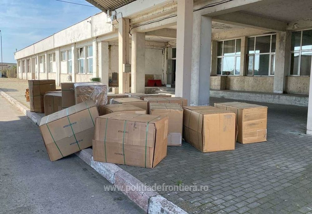 Peste 3 tone de tutun neprelucrat, descoperit la PTF Giurgiu