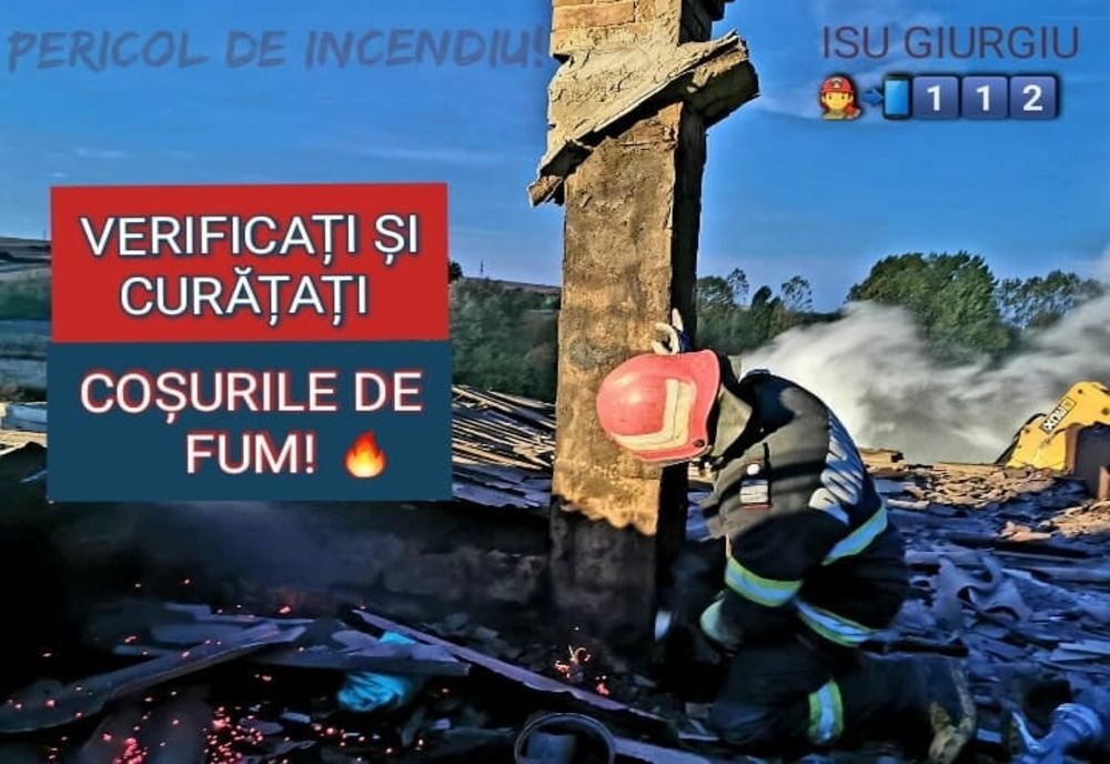 La un pas de tragedie. Le-au luat foc casele din cauza coșurilor de fum necurățate sau neizolate