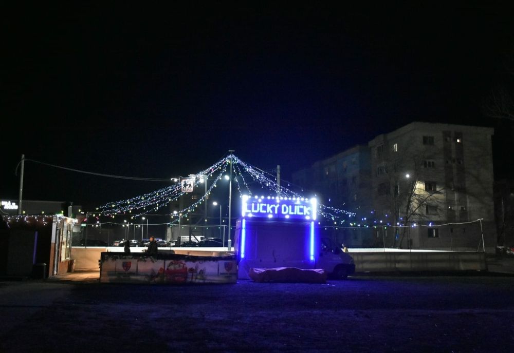 Giurgiu. Patinoarul artificial va rămâne deschis până la sfârşitul lunii februarie