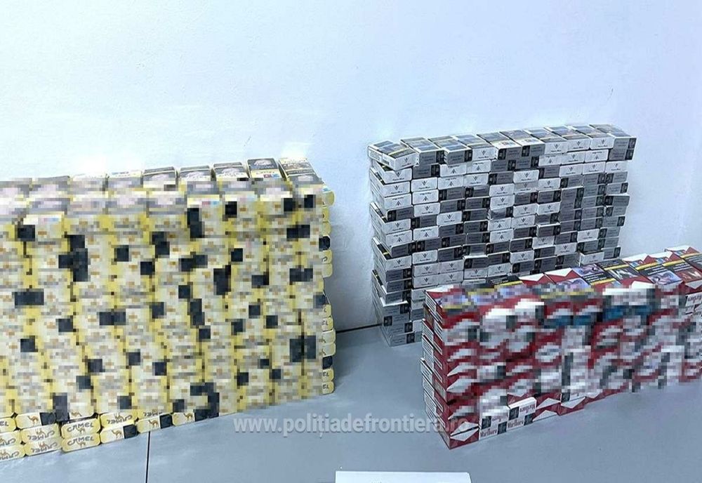 11.000 de țigarete găsite ascunse în pragurile unui autoturism precum și în pereții laterali ai portbagajului acestuia