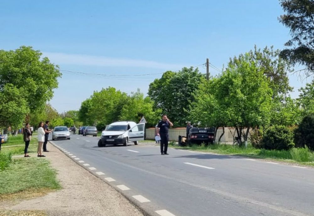 Giurgiu. Accident rutier pe DN 41, la Băneasa. Două persoane au avut nevoie de îngrijiri medicale