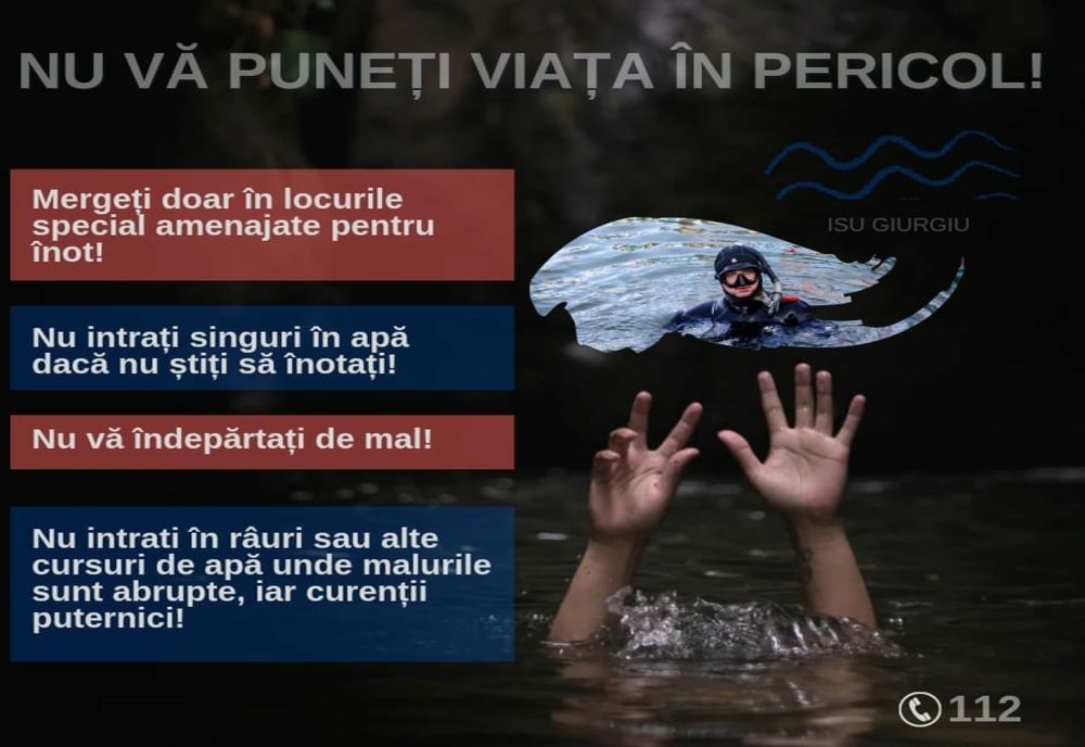 Tânărul înecat în râul Argeş a fost găsit astăzi. Ce recomandă ISU Giurgiu