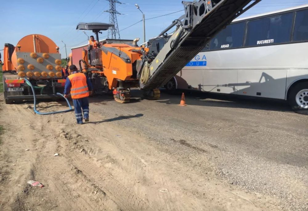 Trafic îngreunat în PTF Giurgiu din cauza unor lucrări de asfaltare 