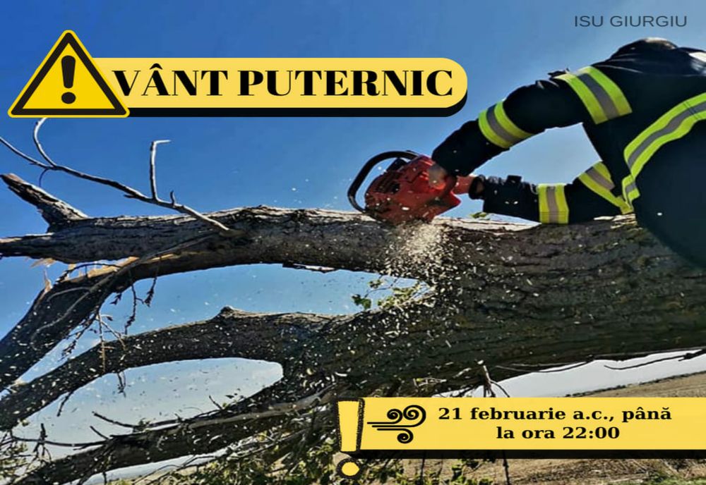 Cod galben de vânt în tot județul