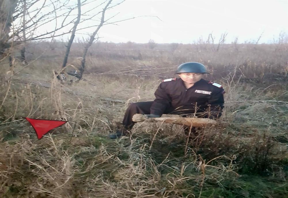 Bombă descoperită pe un teren viran de la marginea oraşului Giurgiu