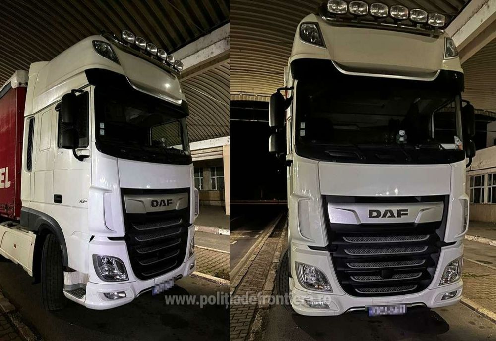 Cap tractor căutat de autoritățile din Belgia, descoperit în P.T.F. Giurgiu 