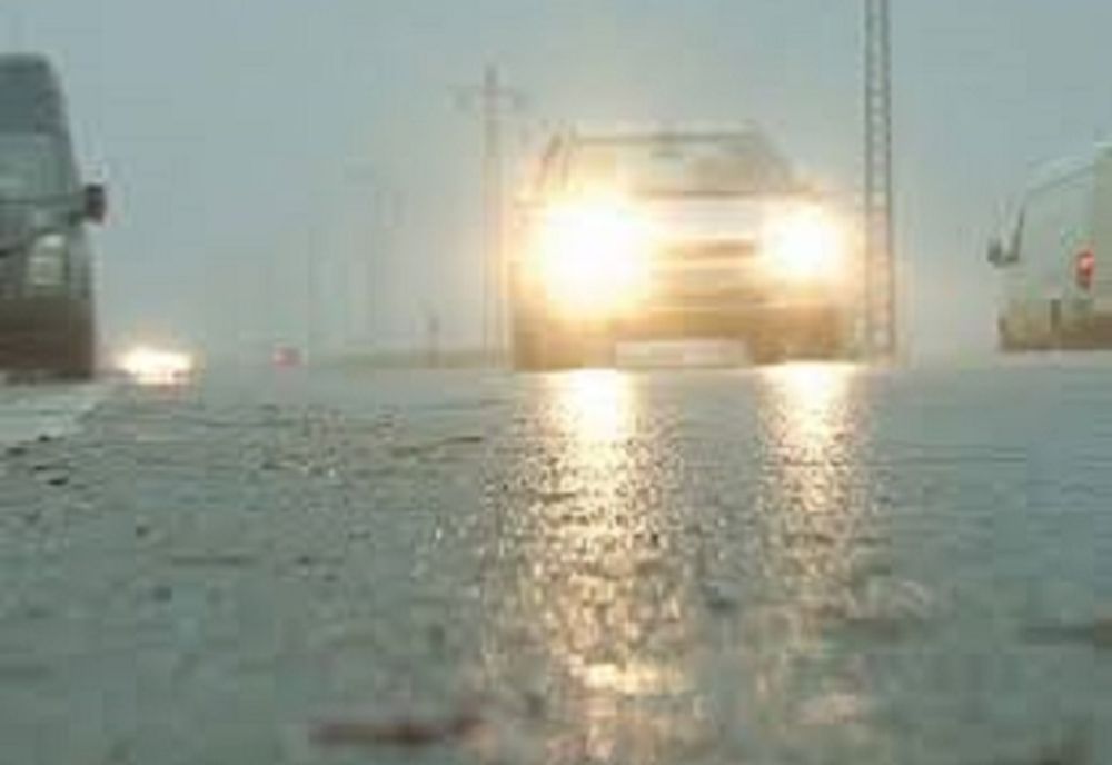 Judeţul Giurgiu. Carosabil alunecos pe DN6 