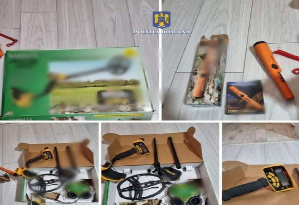 Giurgiu. Detectoare de metale, deţinute ilegal, confiscate de poliţişti în urma unei acţiuni pentru protejarea patrimoniului cultural naţional