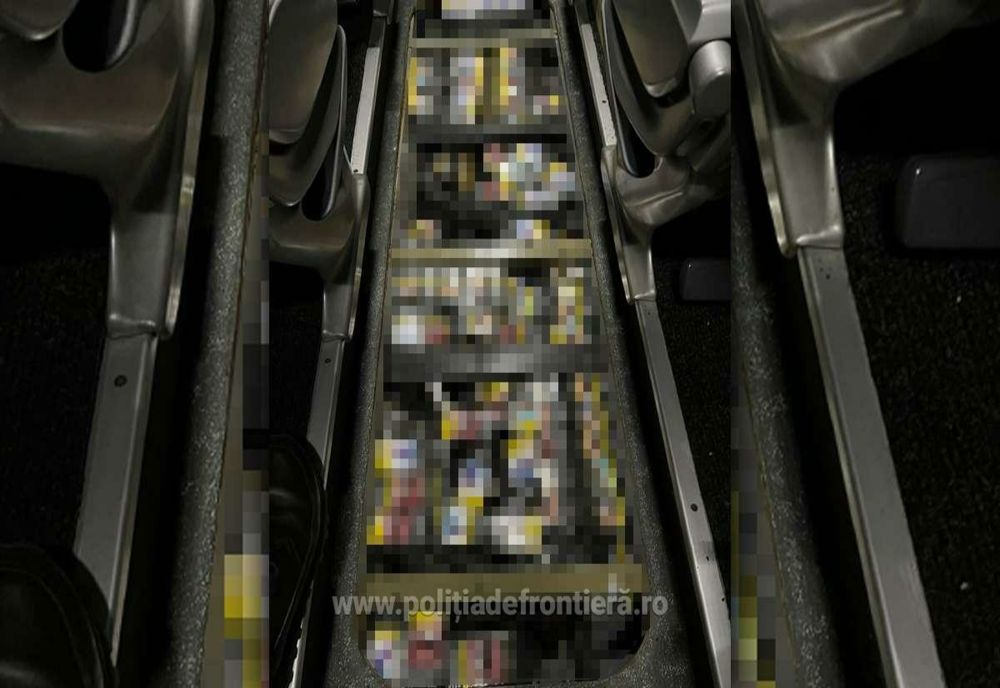 Metodă inedită de ascundere a țigărilor, descoperită de polițiștii de frontieră giurgiuveni