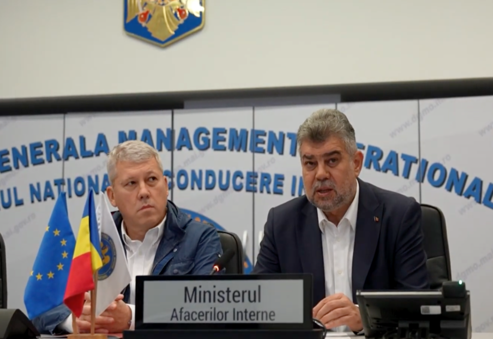 ȘEDINȚĂ DE URGENȚĂ CONVOCATĂ LA MINISTERUL DE INTERNE DE CĂTRE PREMIERUL MARCEL CIOLACU