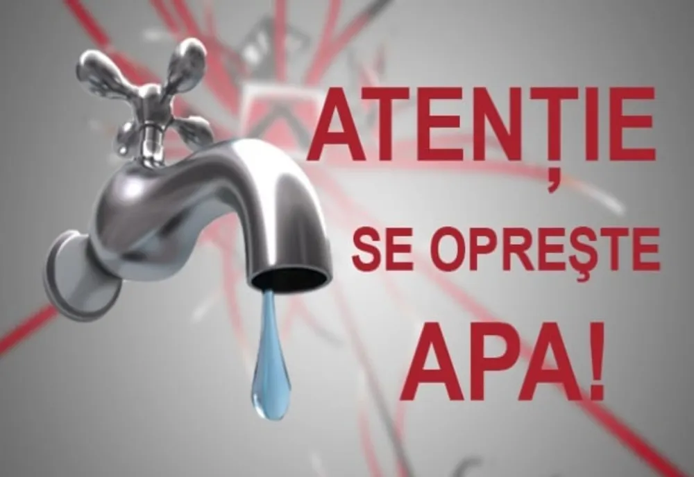 Locuitorii de pe trei străzi din Giurgiu nu vor avea astăzi apă potabilă