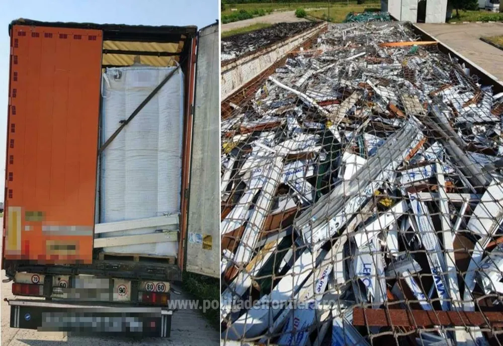 Peste 77 de tone de deșeuri din diferite materiale, oprite la PTF Giurgiu