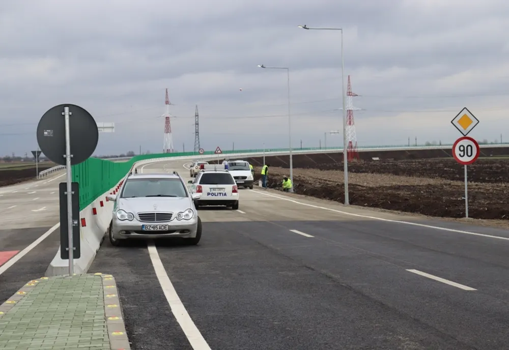 Centura orașului Giurgiu, dată în trafic. Autovehiculele vor circula pe un drum de 6 kilometri, din beton 