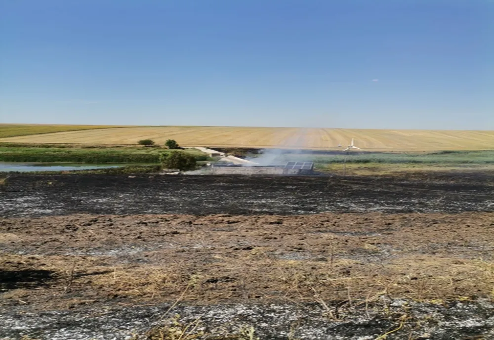 Giurgiu. Incendiu la o casă de vacanţă din Izvoru 