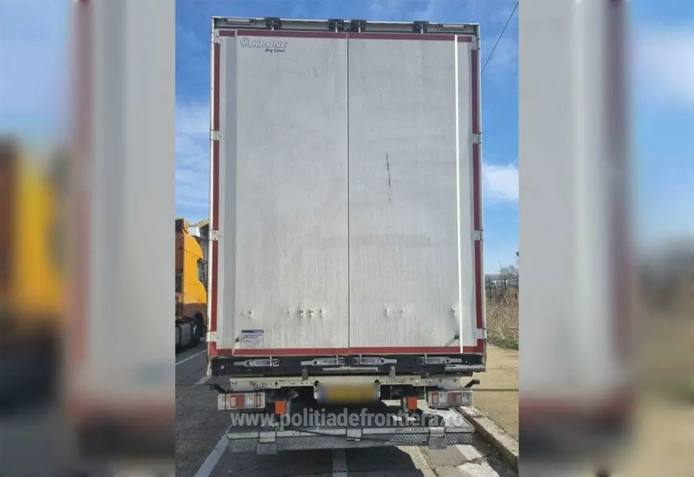 Semiremorcă căutată de autoritățile olandeze, descoperită în PTF Giurgiu 