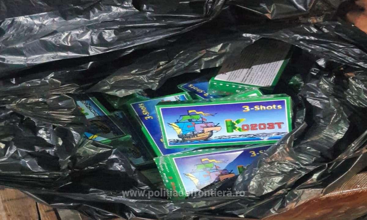 materiale pirotehnice confiscate în PTF