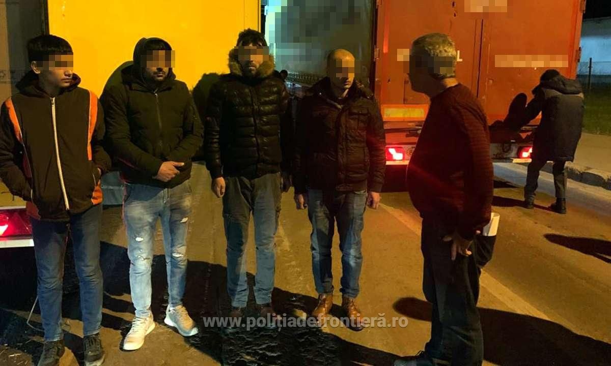 patru migranți descoperiți în P.T.F. Giurgiu