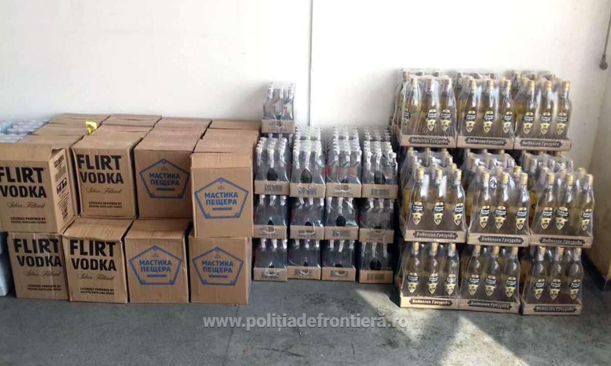 sticle cu alcool confiscate