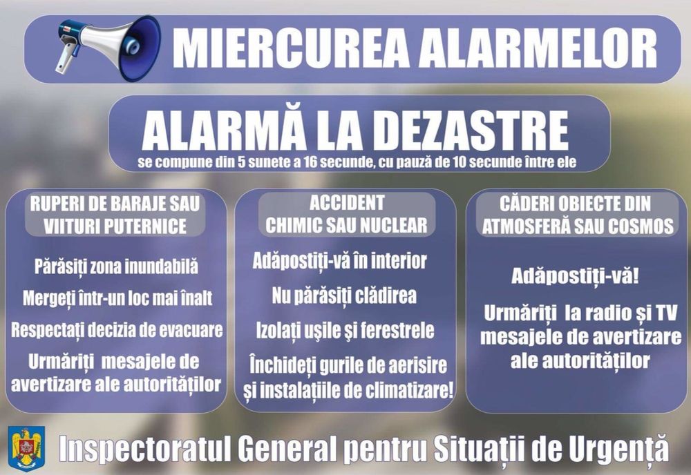 Astăzi vor suna din nou sirenele, la Giurgiu