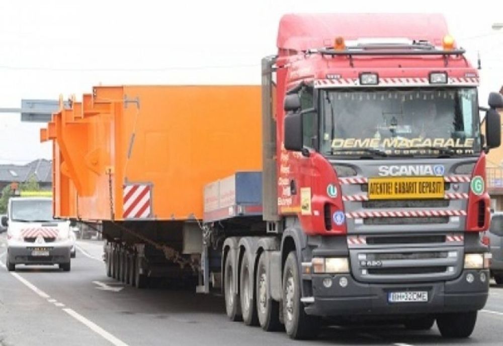 Transport agabaritic pe ruta Brașov -  Punctul de Trecere a Frontierei Giurgiu