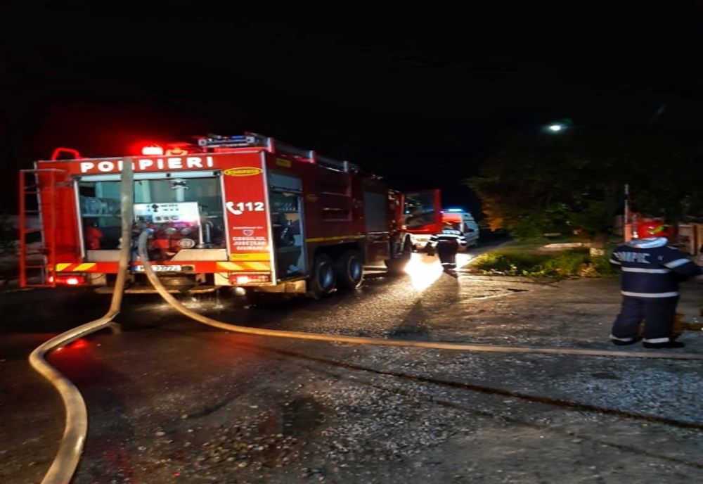 Incendiu izbucnit de la o butelie montată la un boiler instant