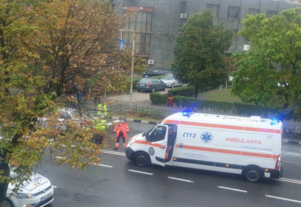 Accident rutier în Giurgiu. în zona Primăriei. Un bărbat a fost rănit