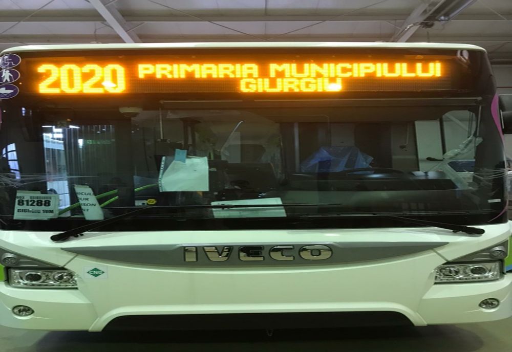 Giurgiu va avea 13 autobuze alimentate cu gaz natural comprimat 