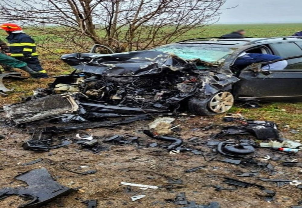 Accident rutier pe DN 41, la Băneasa, Două persoane au fost rănite