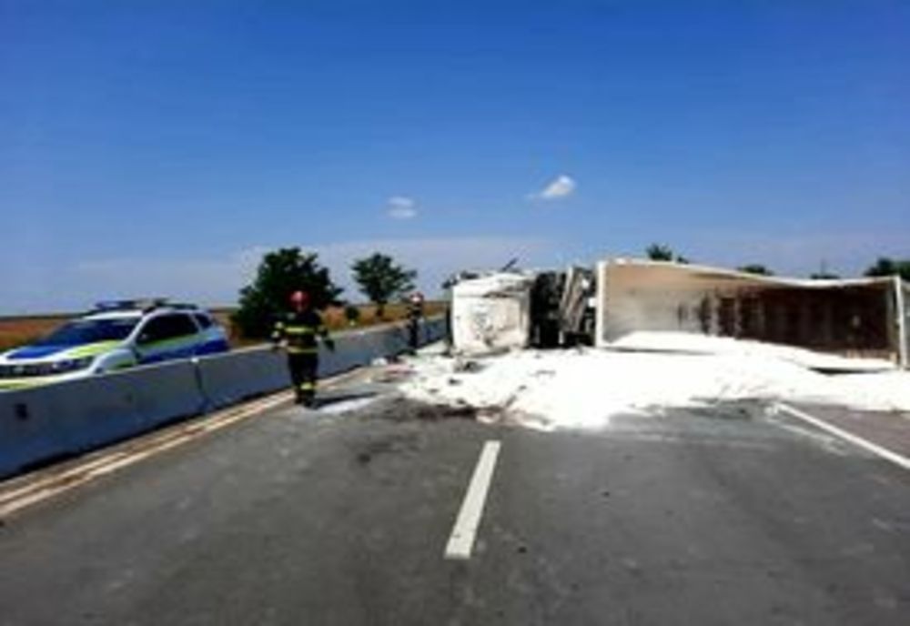 Accident rutier pe DN 5, între localitățile Daia și Uzunu