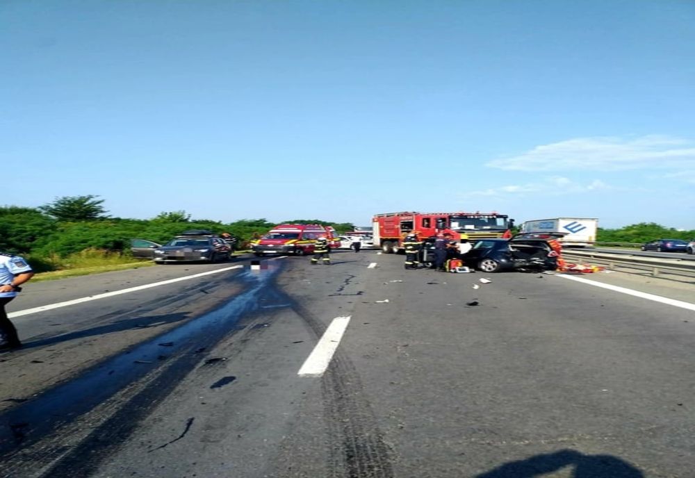 Accident grav pe A1, în județul Giurgiu. Două persoane au murit și alte patru au fost grav rănite.