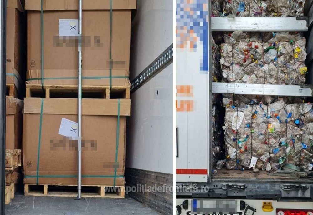 Giurgiu. Două transporturi cu 31 de tone de deșeuri metalice și din plastic, returnate bulgarilor 