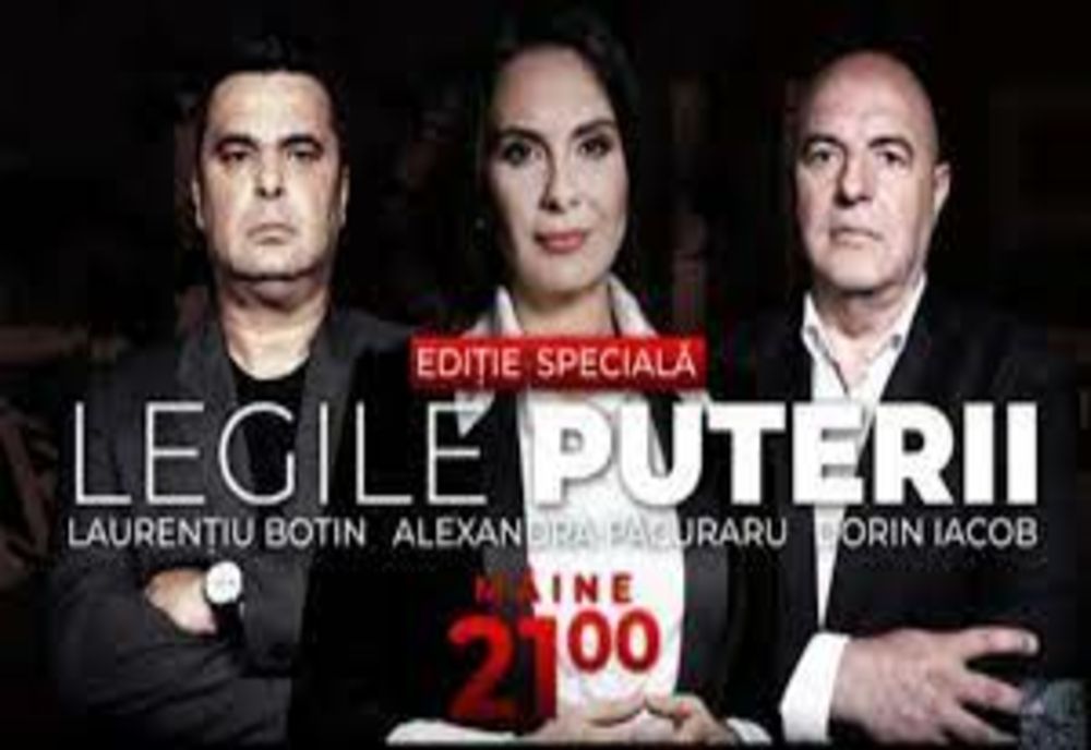 Ludovic Orban, invitat la o ediție specială Legile Puterii cu Alexandra Păcuraru, Laurențiu Botin și Dorin Iacob