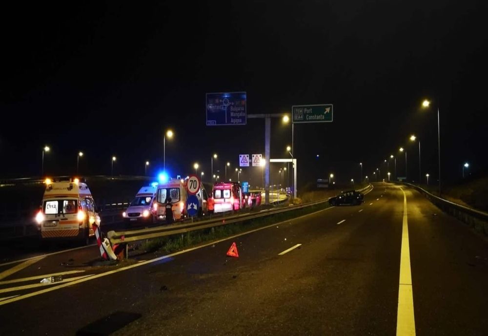 Giurgiu. Accident rutier pe Autostrada A1, la km 32, la Bolintin Deal