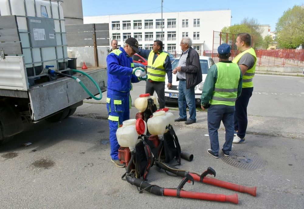 Dezinsecţia terestră de la Giurgiu se amână