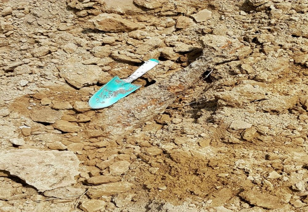 Giurgiu. Bombă descoperită în urma unor lucrări de excavare 