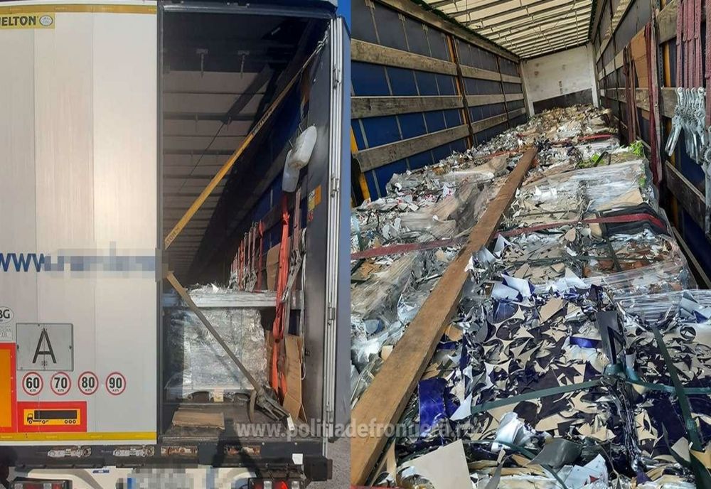 Peste 21 tone deşeuri metalice, oprite în P.T.F. Giurgiu  
