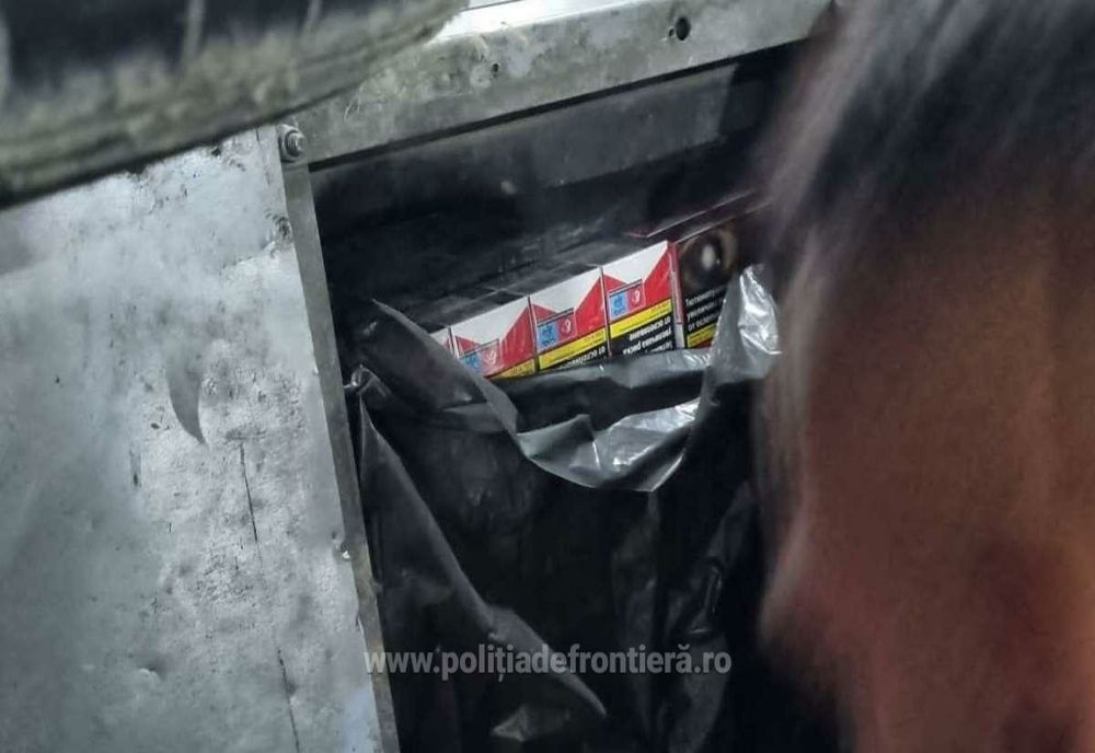 800 de pachete cu țigarete și tutun, descoperite de polițiștii de frontieră din cadrul P.T.F. Giurgiu