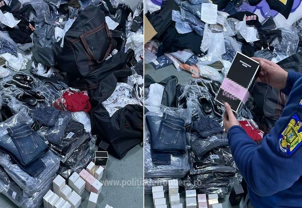 Bunuri contrafăcute cu o valoare de peste 200.000 lei, descoperite în 5 autocare, la PTF Giurgiu