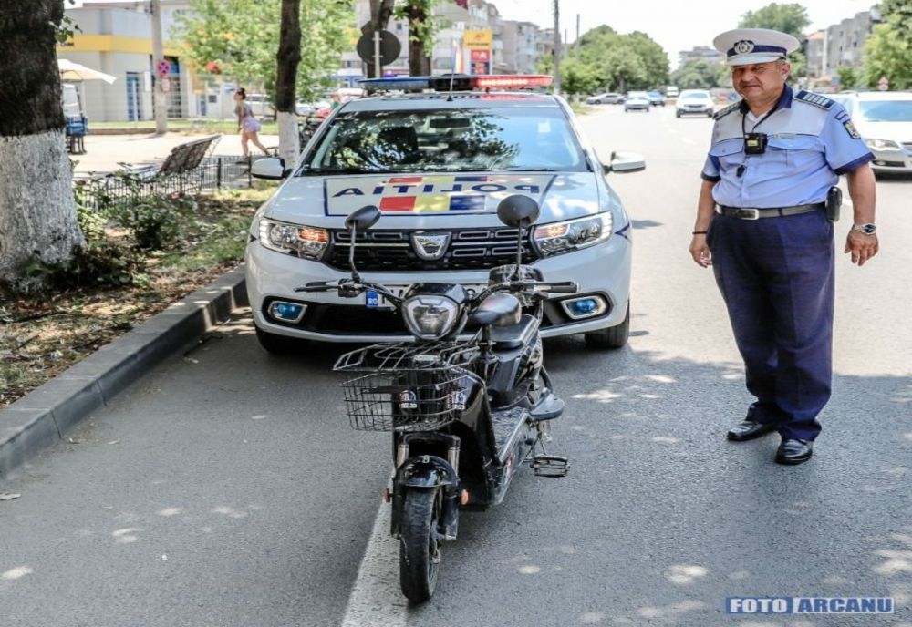 Accident rutier în Giurgiu! Bărbat rănit după ce, băut fiind, a căzut cu scuterul pe carosabil