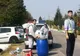Incident la filtrul rutier dezinfectant de la Brăniștari