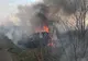 Accident rutier din cauza unui incendiu de vegetație uscată, pe drumul către Vama Giurgiu