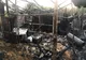 Incendiu puternic la Frătești, anexe mistuite de flăcări