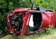 Un autoturism a derapat și s-a răsturnat pe A1. Șoferul a fost grav rănit