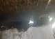 O casă bătrânească din localitatea Mihăilești, distrusă de un incendiu